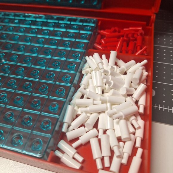 1970s Battleship Replacement Pieces Red Boats Pegs Travel Aircraft Carrier - Picture 4 of 7